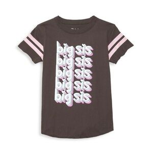 Chaser Toddler Girls Big Sis Jersey T-shirt Size 4 Like new!